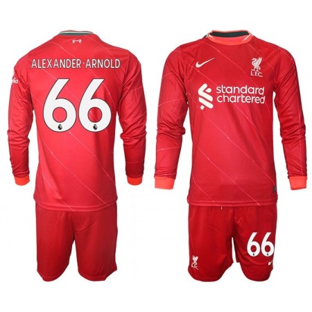 Billiga Fotbollströjor Liverpool Alexander-Arnold 66 Barn Hemma tröja 2021/22 Långärmad
